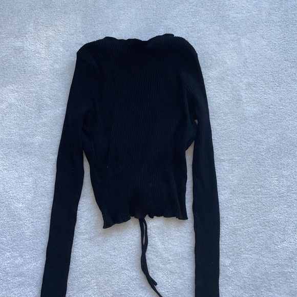 NWOT Princess Polly Pinch Me Top Black - Picture 2 of 9